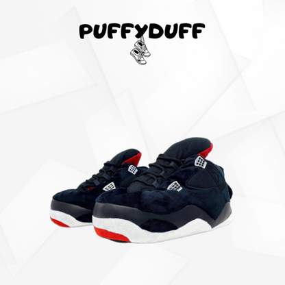 PuffyDuf™ AIR JR 4 | SİYAH Bez Taban