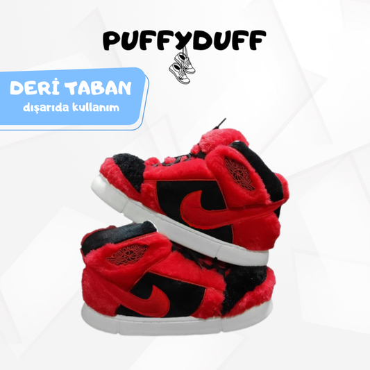 PuffyDuf™ AIR JR 1 | KIRMIZI Deri Taban